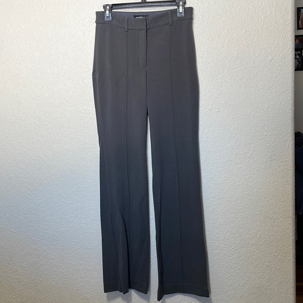 COPY - Express Women's Vintage Gray Knit Trousers. Very Good Condition. Size 4R.